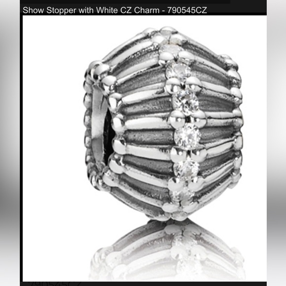 Retired Pandora charm: Showstopper with white zirconia - Picture 1 of 3